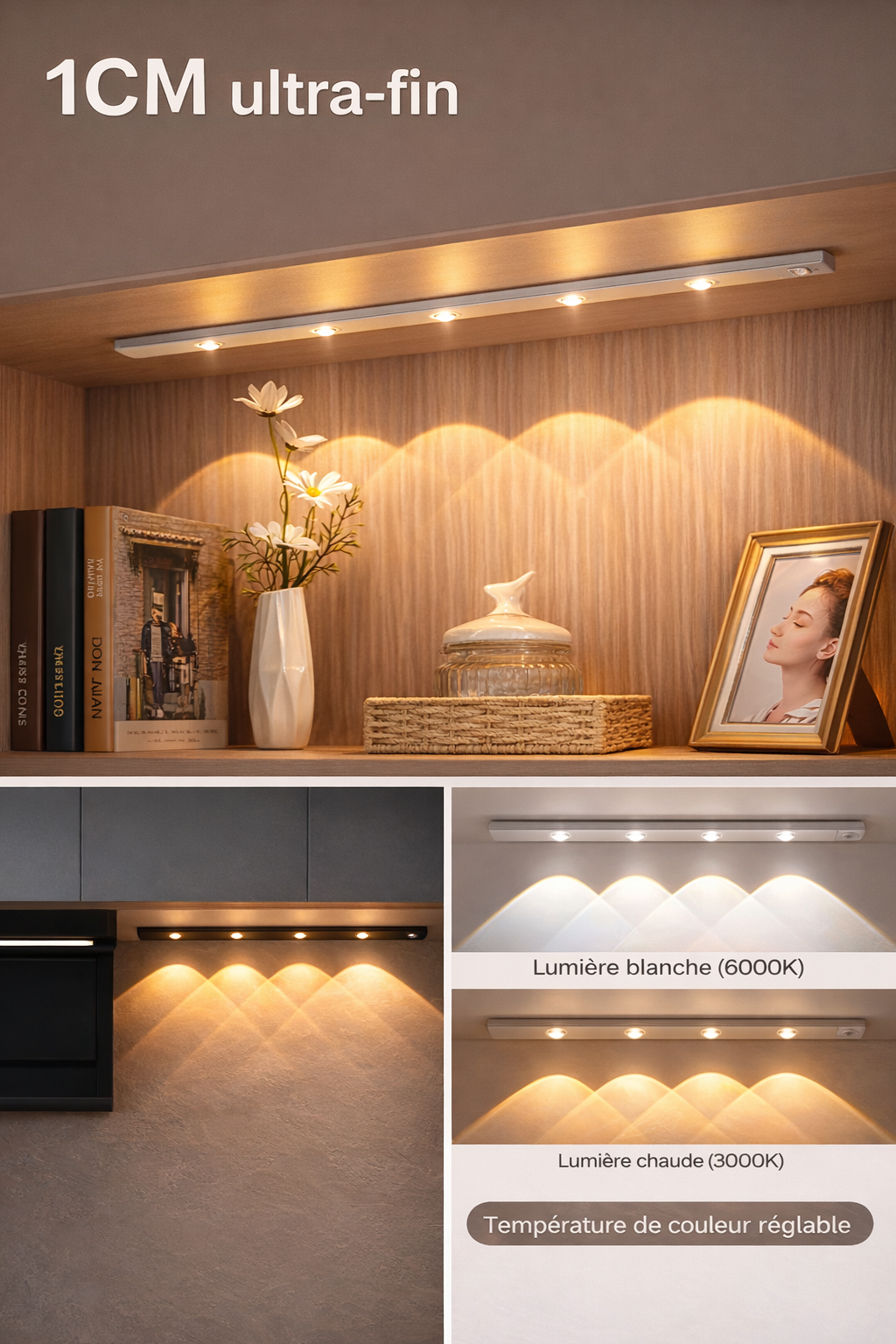 Lampe LED avec Détecteur de Mouvement – Sans Fil