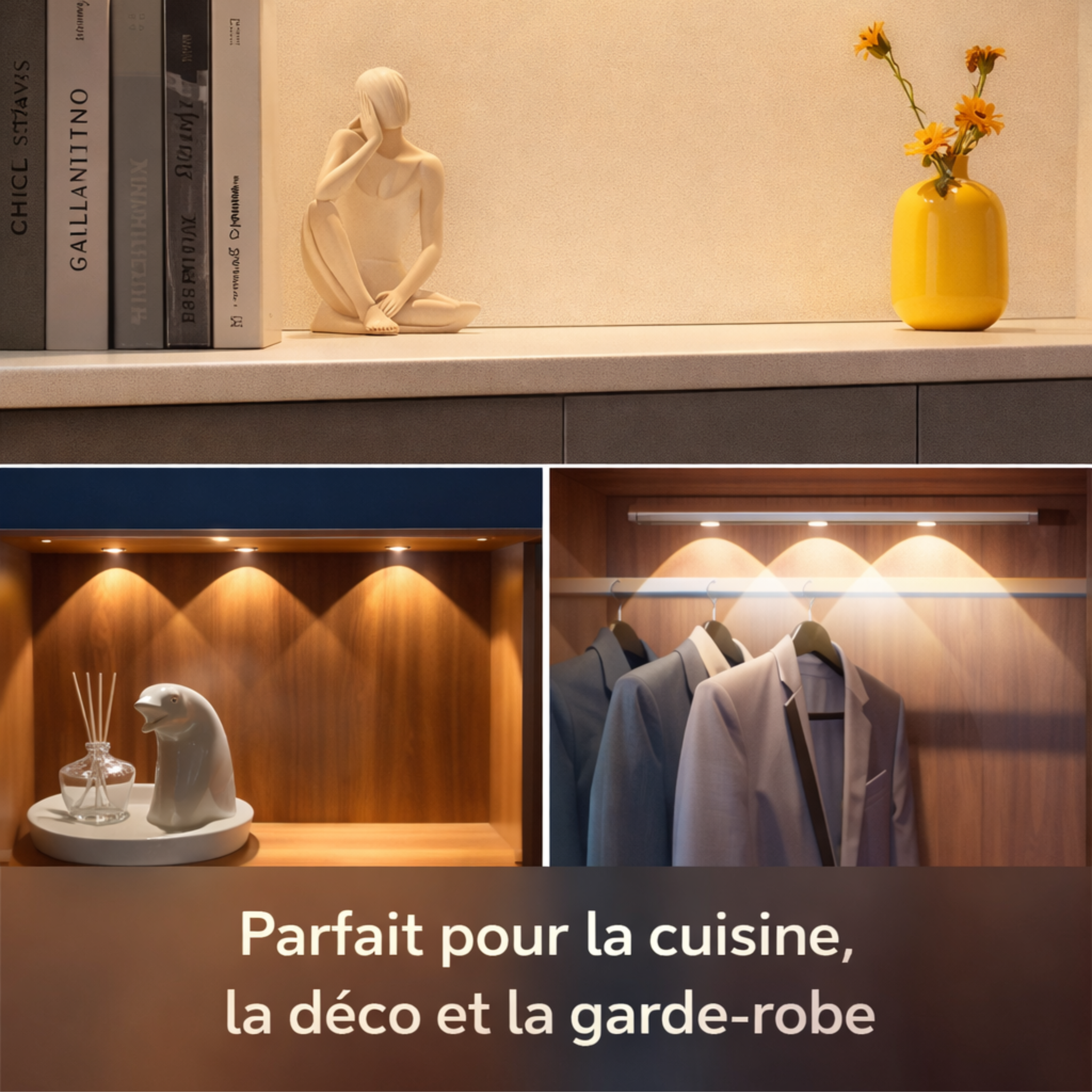 Lampe LED avec Détecteur de Mouvement – Sans Fil